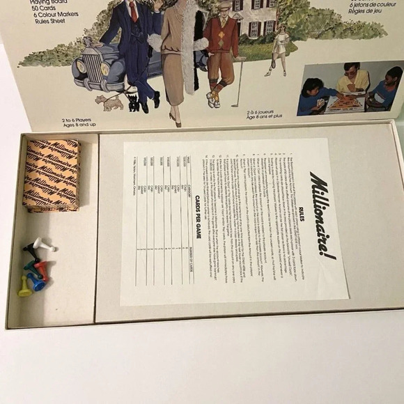 Vintage 1986 Millionaire Board Game With Instructions Complete - Picture 3 of 11